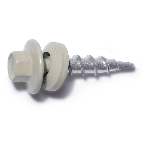 Buildright Self-Drilling Screw, #10 x 1 in, Painted Steel Flange Hex Head External Hex Drive, 109 PK 09551 - main